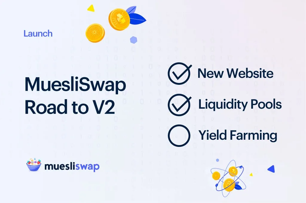 Muesliswap revamps website & adds more liquidity pools